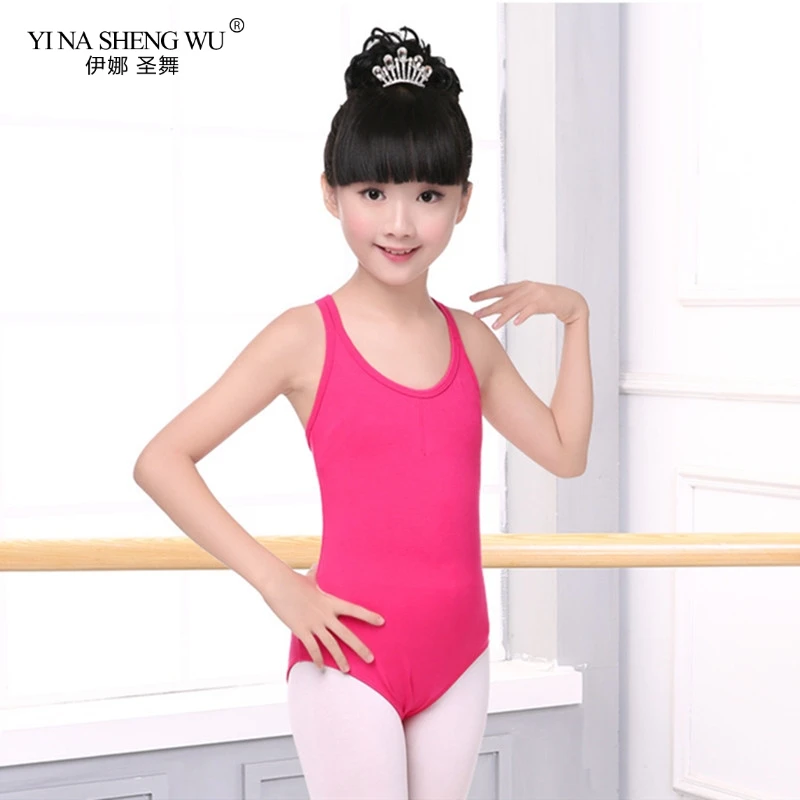 

New Ballet Leotards Cotton Camisole Girls Ballet Dance Dancewear Gymnastics Leotard Strap Ballet Clothing Children