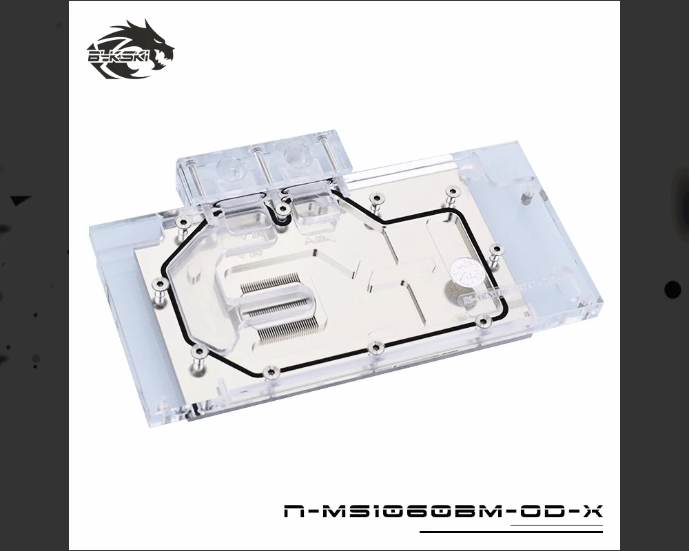 Bykski N-MX1060BM-OD-X, полное покрытие графика карты водяного охлаждения блок для Maxsun GTX1060 большой Mac 3g