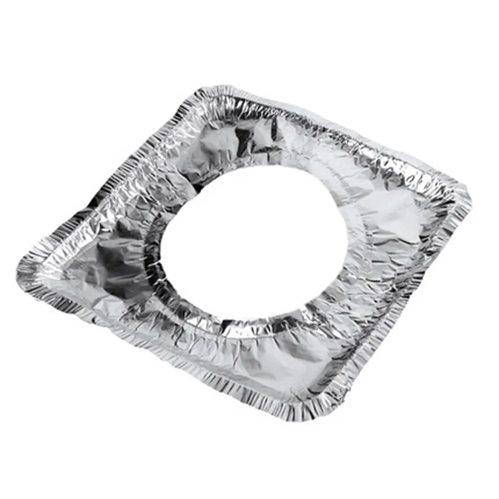 Square Алюминиевая фольга 10 шт./компл. плита анти крышка от жира прочная сковорода защитное покрытие для газовой плиты экономичное масло для кухни защита от брызг прихватки - Цвет: Square