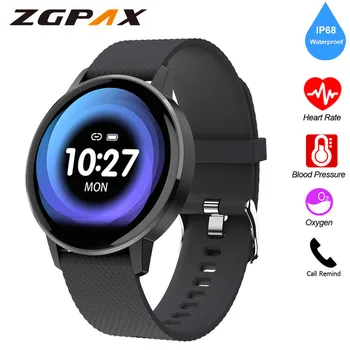 

Smart Watch 2019 Women Men Heart Rate Blood Pressure Monitor Fashion IP68 Deep Waterproof Watch Fitness Tracker For Android