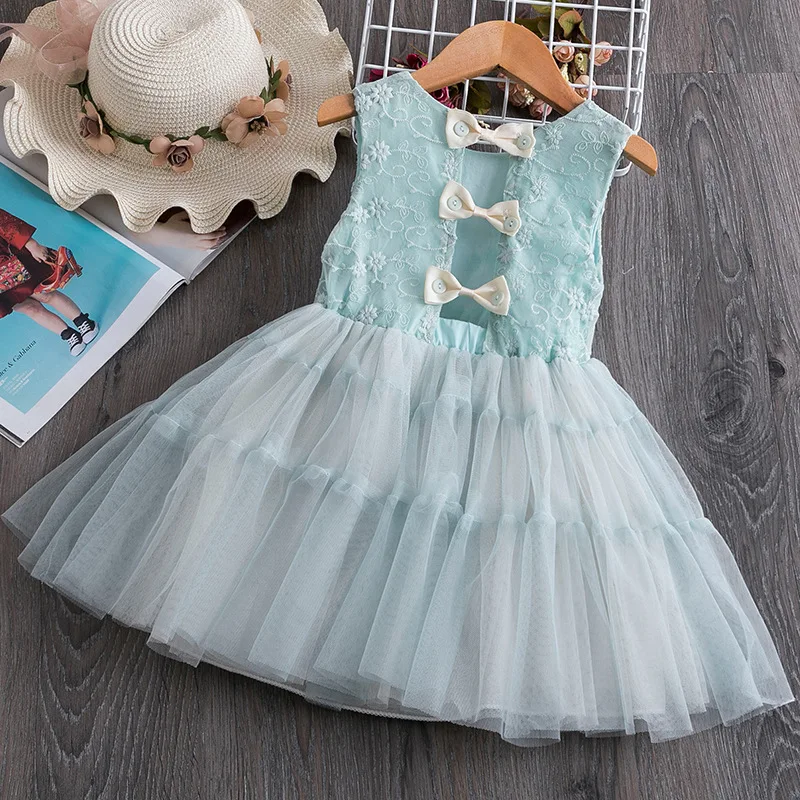 Girls Dress 2020 New Summer Brand Clothes Lace And Ball Design Baby Party For 2-6 Years Infant Dresses | Детская одежда и обувь