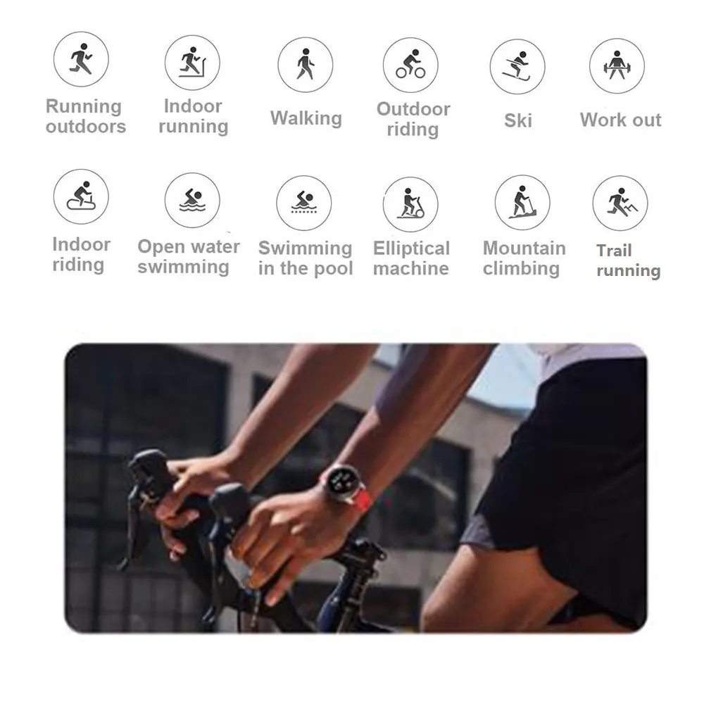 Глобальная Версия смарт часов Huami Amazfit GTR 47 мм 12 спортивных с пульсометром и