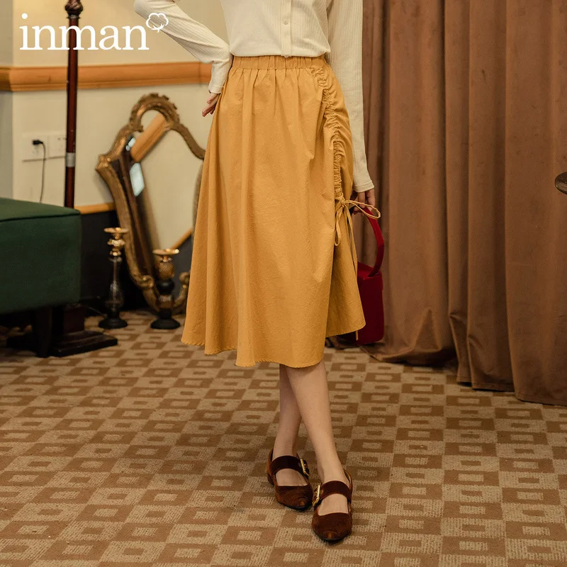 Милая плиссированная хлопковая юбка выше колена с поясом на резинке|Юбки| |