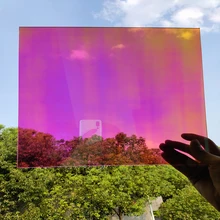 Дихроическая Переливающаяся пленка SUNICE 45 см x 45 см, самоклеящаяся оконная наклейка, стеклянная пленка, хамелеон, тонировка для украшения, «сделай сам», косплей Дихроическая Переливающаяся пленка SUNICE 45 см x 45 см, самоклеящаяся оконная наклейка, стеклянная пленка, хамелеон, тонировка для украшения, «сделай сам», косплей