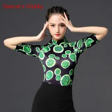 Бальные танцы, новая женская одежда для взрослых, национальный стандарт, одежда для латинских танцев, топ, современная одежда для выступлений