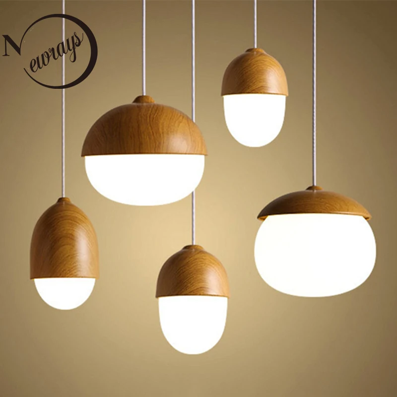 Nordic modern creative decoration hanging lamp E27 LED pendant light for kitchen living room bedroom study aisle book store cafe