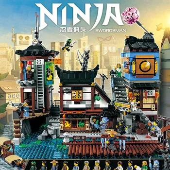 

Ninja City Building The City Docks Building Model Modular Compatible 70657 06083 Toys for Children birthday Gifts