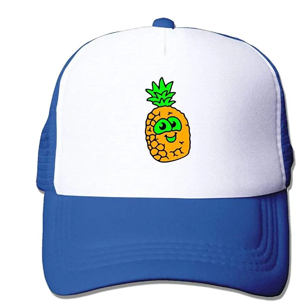 Сетчатая Кепка на заказ бейсболки Kawaii Happy Pineapple регулируемая бейсболка s