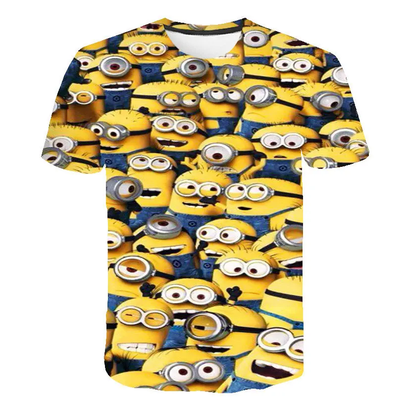 2019 kids fashion funny design simple one eye minion boys printed t-shirt cute tee shirts Hipster new arrivals O-neck cool top | Мать и