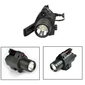 

Hunting Tactical Laser Sight 650nm Red Dot Laser Sight + LED Flashlight For Shotgun Pistol Glock Gun laser