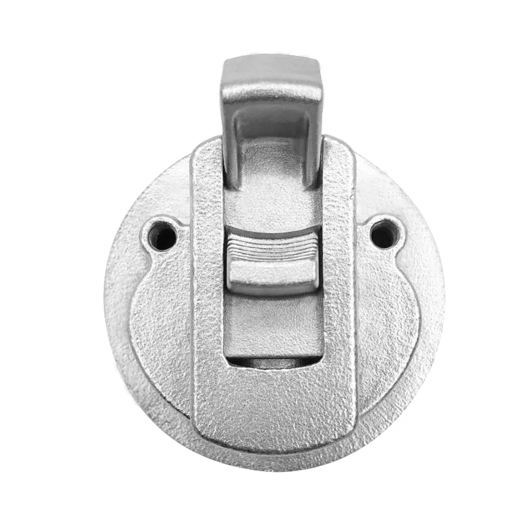 316 Stainless Steel Marine Yacht Boat Locking Latch Pull Hatch Latch Deck Lock 2''/50mm Cutout
