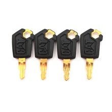 Ignition-Loader Caterpillar for 5p8500/Cat/Metal/Plastic Black 4PCS Dozer-Key Heavy-Equipment