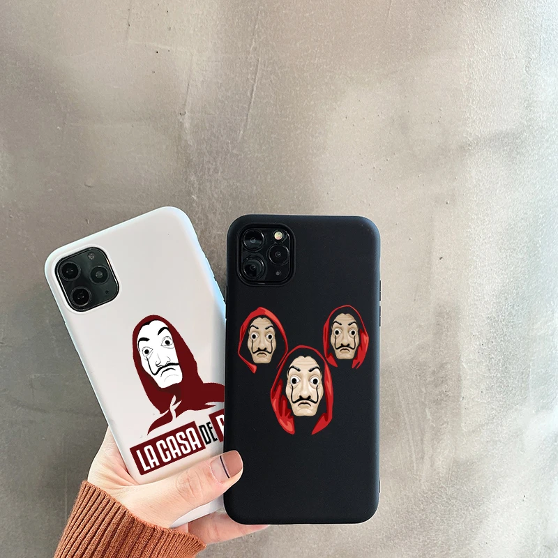 Чехол для телефона iPhone12pro 7 8 Plus XS 11pro max 12mini XR серия бумажный дом черный | Мобильные