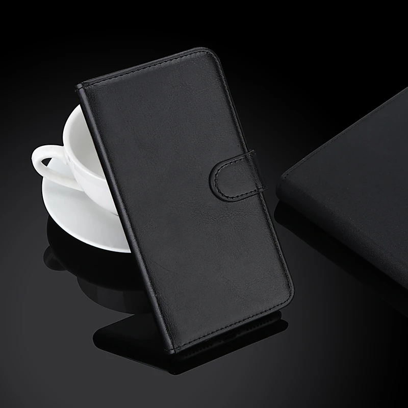 Черный Роскошный чехол-бумажник для Black Fox B4 mini NFC BMM541B из искусственной кожи Ретро флип-чехол стильные магнитные чехлы с ремешком - Цвет: Черный