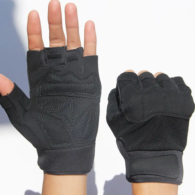 Men Half Finger Tactical Gloves Military Fingerless Gloves Sports Cycling Gloves