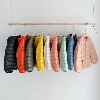 

New Lightweight Children'S Down Jacket 10 Colors Winter Coats Girls Clothes Kids Outerwear Boys Casual Overcoat Infant Parkas
