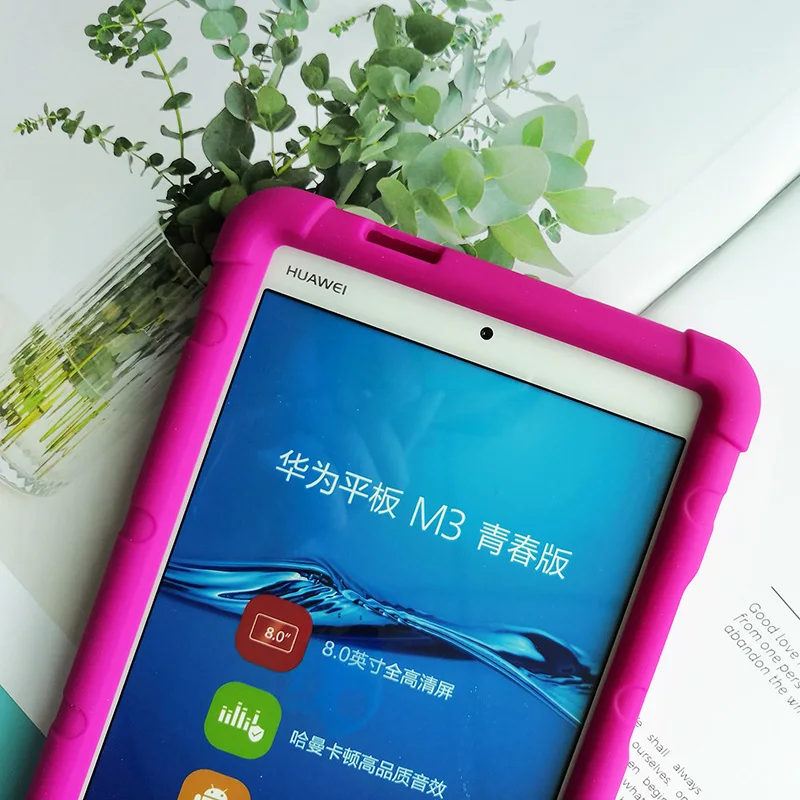 Похлопывающий чехол для HuaWei Mediapad M3 Lite 8 0 2017 силиконовый сверхпрочный бампер