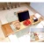 Выдвижной Бамбуковый Лоток Для Ванны Caddy Bath Tray Деревянные Стойки Для Ванны Ванная Комната Регулируемый Лоток Для Ванны/ Мостик/ Полка Организатор