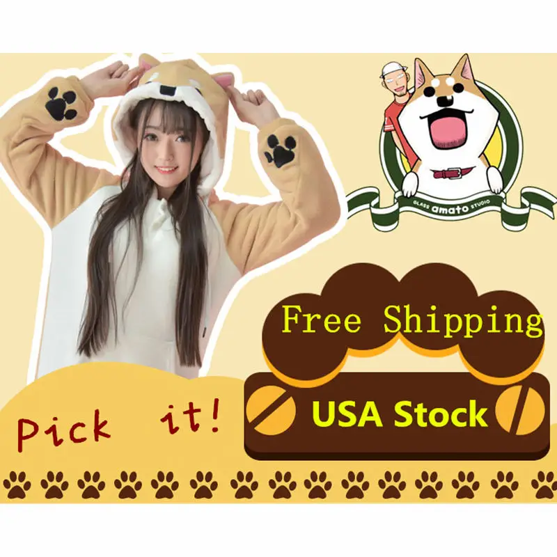 Dropshipping Lovely Muco Harajuku Sweatshirt Japan Kawaii Plush Female Hoodie Girls Anime Shiba Inu Doge With Ears Pullover Dropshipping Lovely Muco Harajuku Sweatshirt Japan Kawaii Plush Female Hoodie Girls Anime Shiba Inu Doge With Ears Pullover