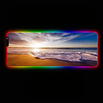 

MRGBEST Beach Seaside Cloud Landscape Mouse Pad Gaming MousePad Large Mouse Pad Gamer Mause Carpet PC Desk Mat Keyboard Pad