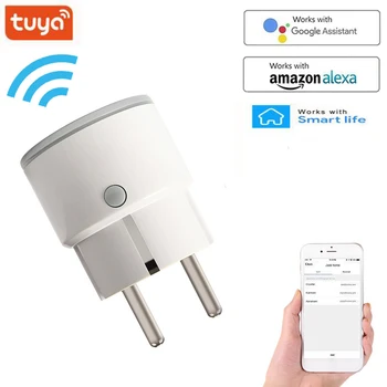 

10/16A WiFi Smart Plug EU Adaptor Wireless Remote Control Power Energy Monitor Outlet Timer Socket for Alexa Google Home