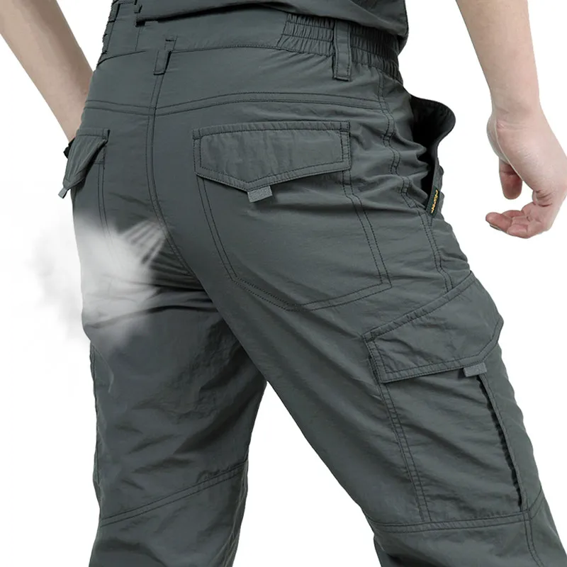 Breathable lightweight Waterproof Quick Dry Casual Pants Men Summer Army Military Style Trousers Men's Tactical Cargo Pants Male Breathable lightweight Waterproof Quick Dry Casual Pants Men Summer Army Military Style Trousers Men's Tactical Cargo Pants Male