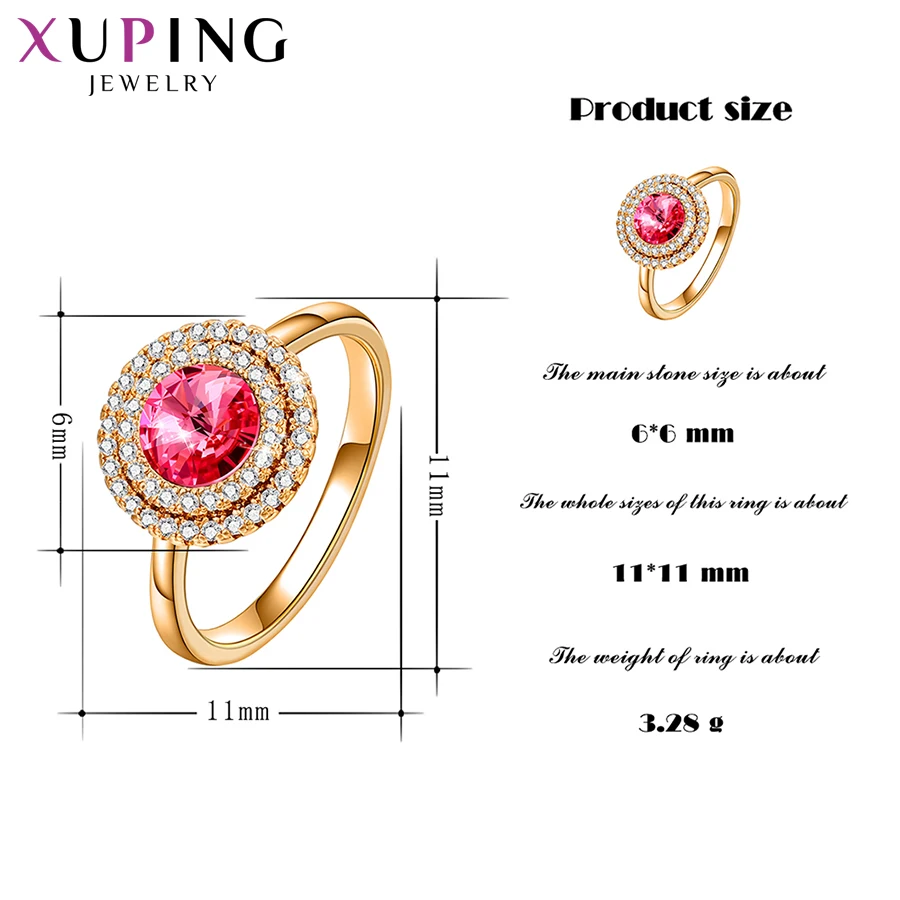 Xuping модные кольца ювелирные украшения женские кристаллы от Swarovski европейские Стильные, элегантные темпераментные подарок на день рождения S174.7-10025