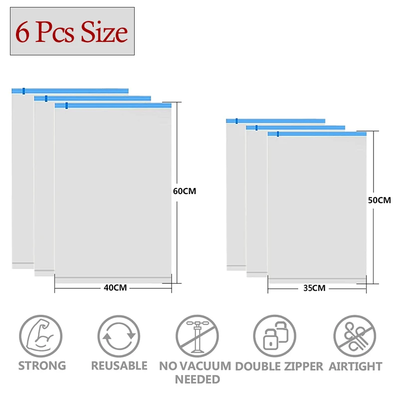 12 или 6 ручные Скручивающиеся Вакуумные сжатые мешки прозрачные сумки для одежды компактные сумки для путешествий дома герметичные компрессионные пакеты для хранения
