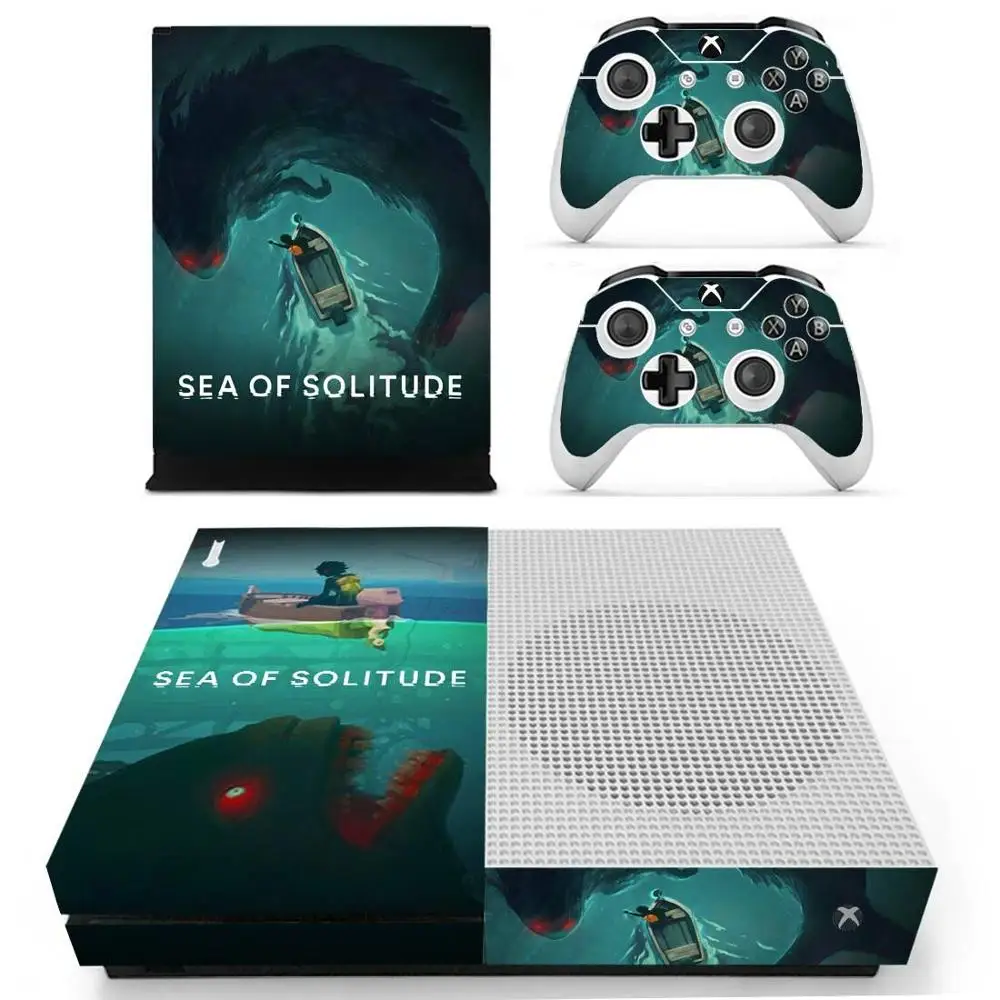 YS-xboxoneS-1478 Наклейка s море одиночества для Xbox One S наклейки на кожу наклейки Pegatina для Xbox one тонкая консоль и два контроллера шкуры - Цвет: YS-xboxoneS-1478