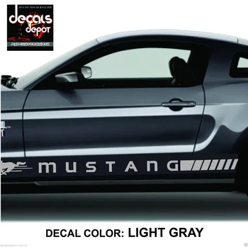 

For 2Pcs Rocker Panel Stripes for FORD Mustang Shelby GT V6 Ecoboost Fastback Convertible
