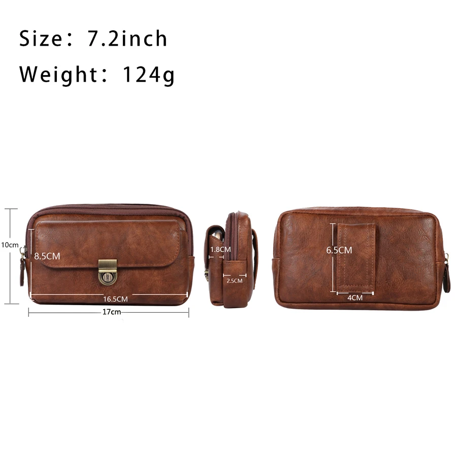 Universal Dual Pouch Belt Clip Holster Case