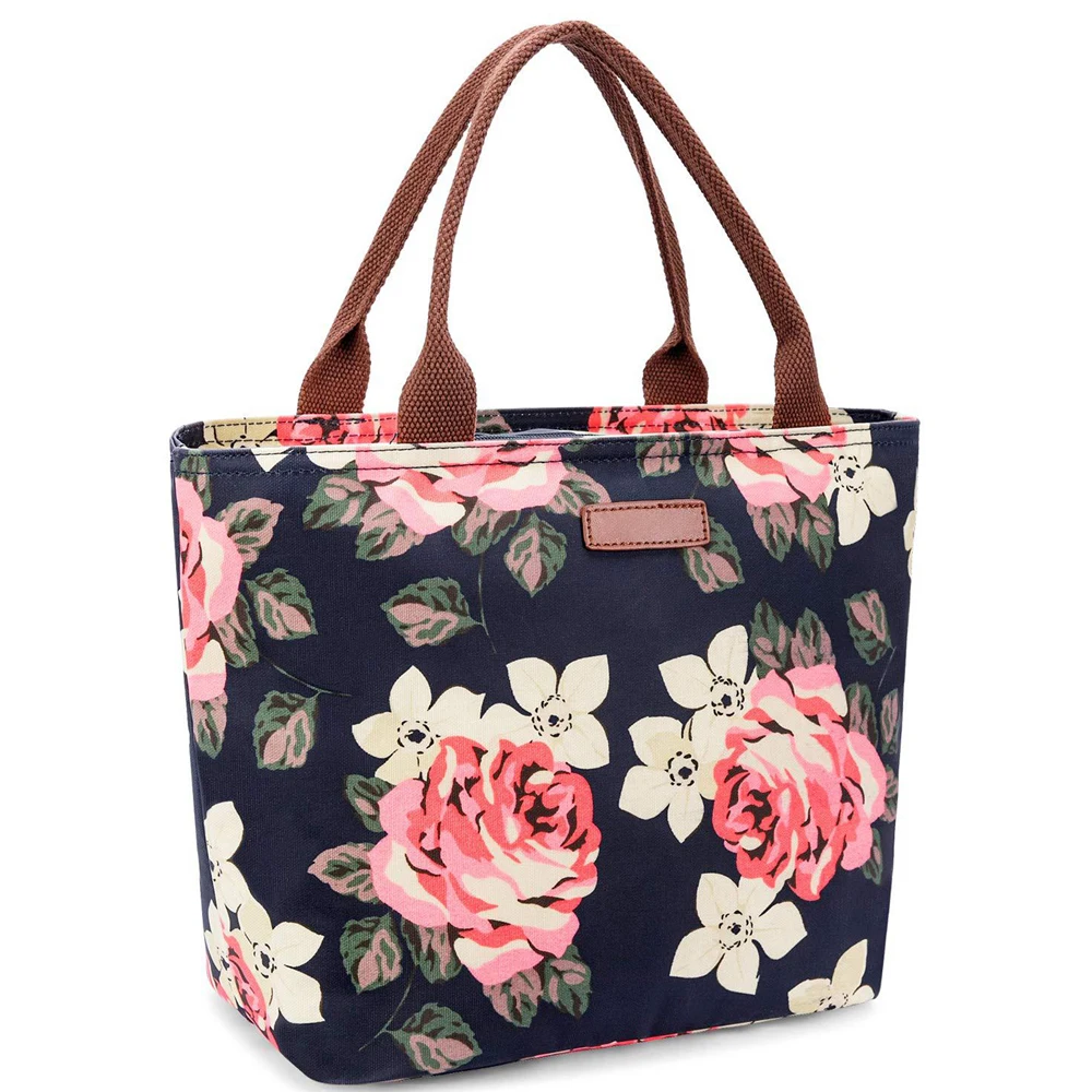 

Waterproof Student Insulation Lunch Box Nylon Cooler Food Totes Bag for Kids Lunch Container Soft Handle Portable Picnic Storage