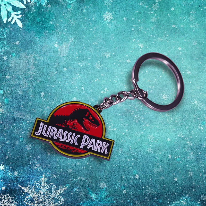 ジュラシック・パークへようこそ」レトロキーホルダークラシック恐竜