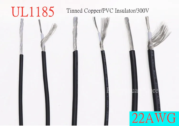 

Shielded Wire Signal Cable 22AWG Channel Audio 1 Single Core Electronic Headphone Copper Anti-interference Shielding Wire UL1185
