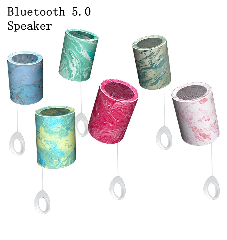 

CLAITE Vintage Mini bluetooth 5.0 Speaker 3W Soundbar Outdoor Doodle Surround TWS Speaker MP3 Audio Music Player Portable