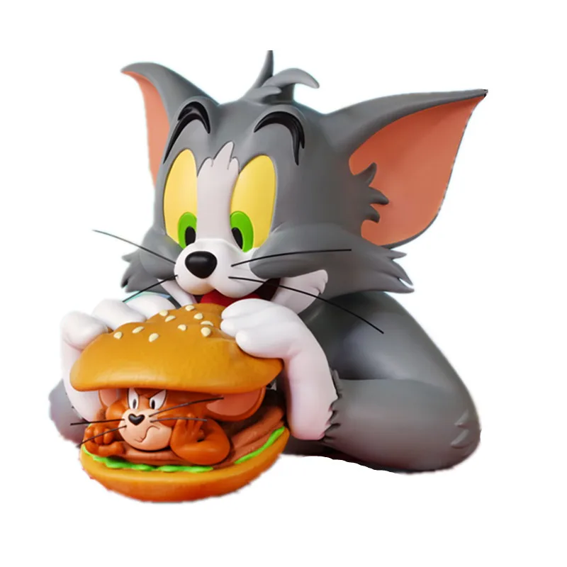 

Anime Tom and Jerry Bust Funny Tomas Half-Length Portrait Vinyl Action Figure Collection Model Kids Gift Toy X3790