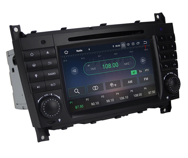 Flash Deal 4+64G Android 9.0 DSP 4G 2 DIN Car DVD GPS For Mercedes/Benz W203 W209 W219 A-Class A160 C-Class C180 C200 CLK200 radio stereo 10