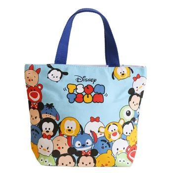 

Disney new summer portable canvas bag cartoon mickey Minnie mouse handbags student tool sundries bag totes ladies cloth bag