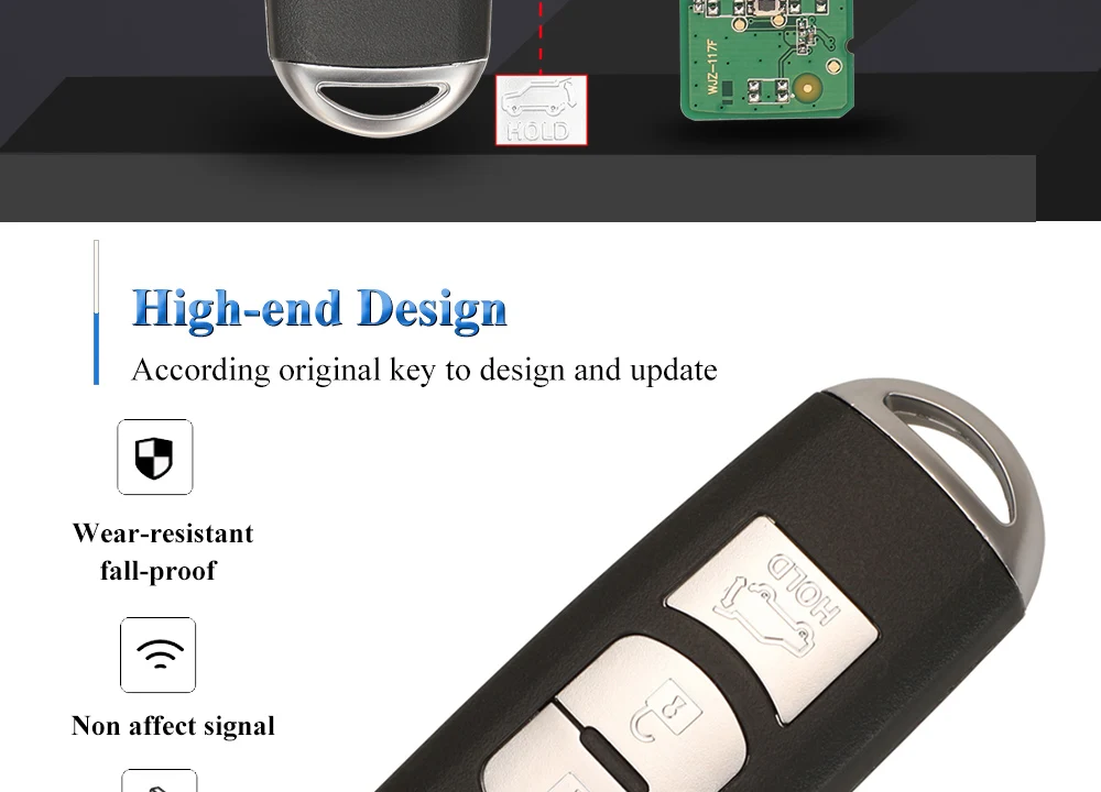 Chiave/Telecomando Per Mazda (sistema Mitsubishi) 6 3 Cx-4 Cx-5 Cx-7 Ske13e-01 - Smart Remote Fob 3 4 Pulsanti 433mhz 49 Chip Mazda - Hbffbd8a4dce04cca9eaa2259cd66a295M