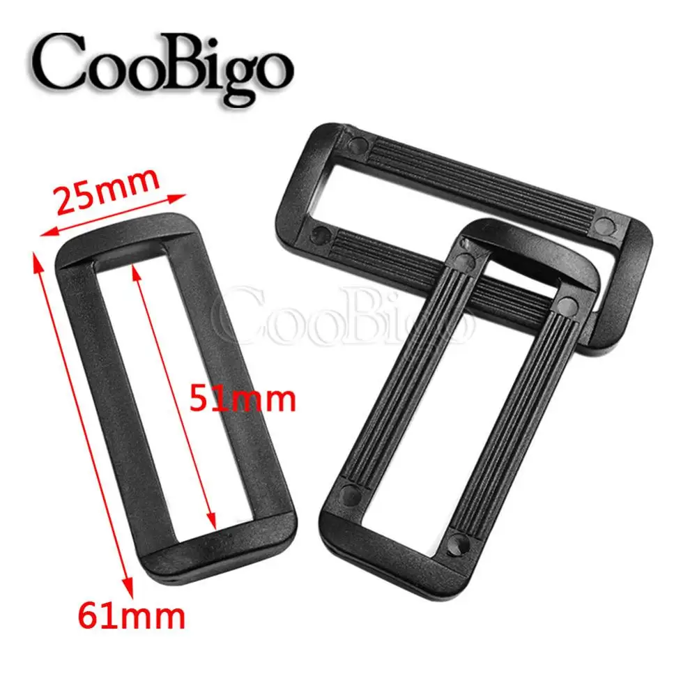 Webbing 51mm Black 100 шт. 3/" 1" 1-1/" 1-1/2" " петли Looploc боковые пряжки пластиковые прямоугольные рюкзак с кольцами ремень сумка Запчасти Аксессуары - Цвет: Webbing 51mm Black