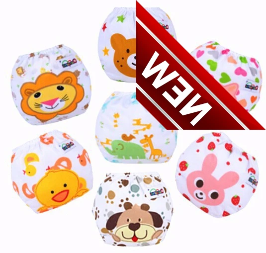 

Baby Diaper Children Cloth Diaper Reusable Nappy Cover Training Pants Washable Free Size Qd24