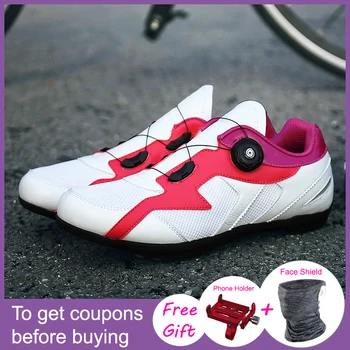 

2020 New Road Cycling Shoes Non-Locking Soprt Bike Shoes Lovers Shoes Breathable Durable Bicycle Riding Shoes Ciclismo Shoes