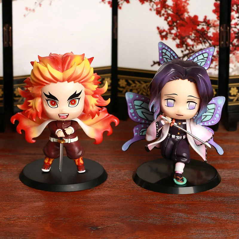 Фигурка аниме дьявольское лезвие Rengoku Kyoujurou Q версия ПВХ экшн фигурки рассекающий