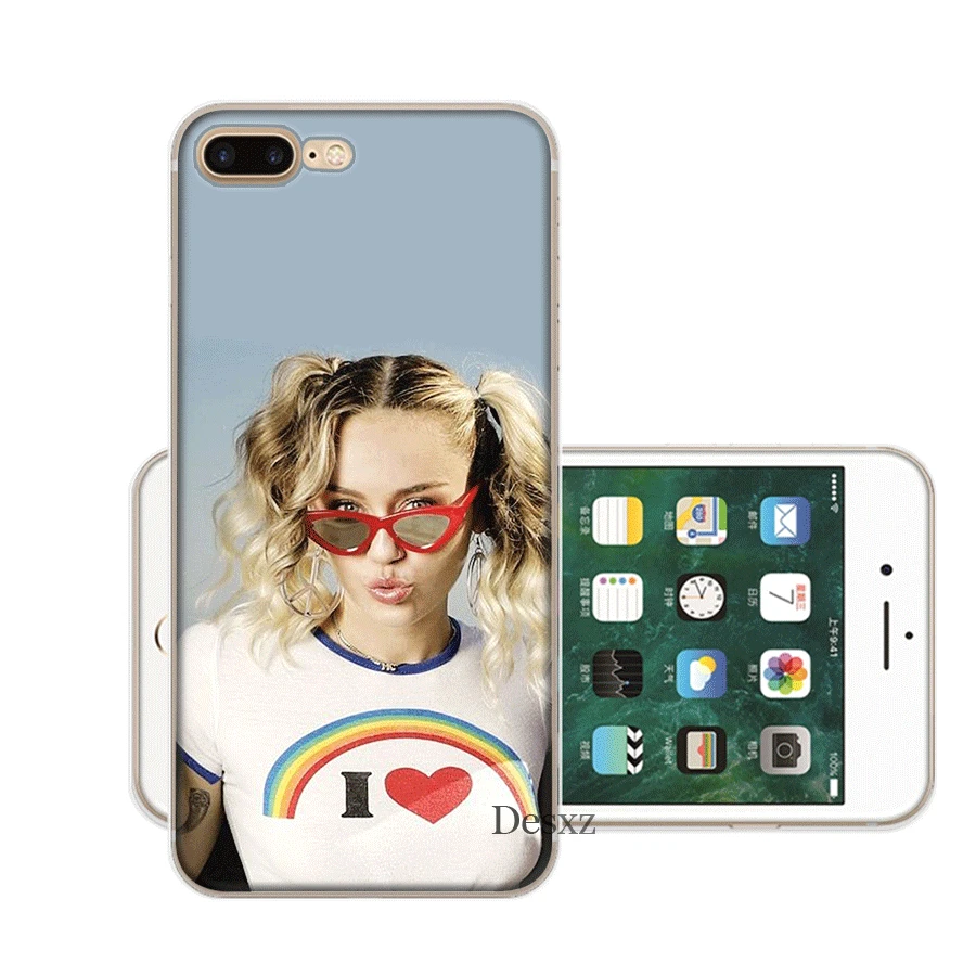 Чехол для мобильного телефона tpu для iPhone 11 Pro X XS Max iPhone XR 6 6S 7 8 Plus 5 5S SE чехол Miley Cyrus - Цвет: 11