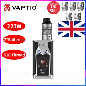 

UK SHIPPING!Vaptio super bat KIT E-cigarette Box Mod Kit 220W 2ML Tank Frogman Core Head 510 Mod Without 2*18650 Battery E Cig