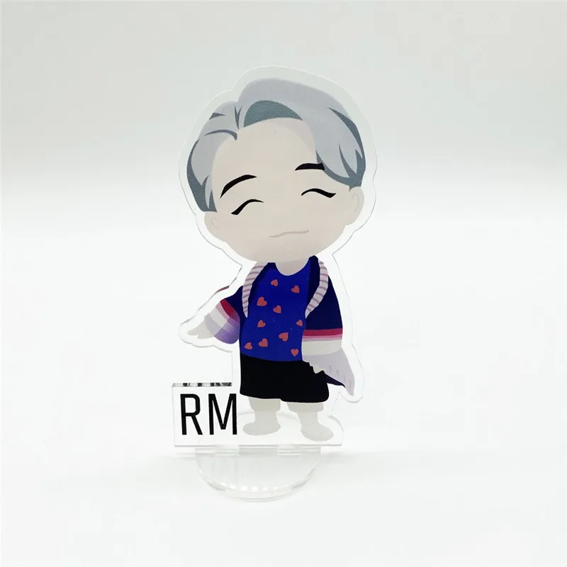 KPOP Bangtan мальчики аниме прозрачный Стенд фигура кукла доска декор стола JUNG KOOK SUGA JIMIN JIN мальчик с Luv YY03