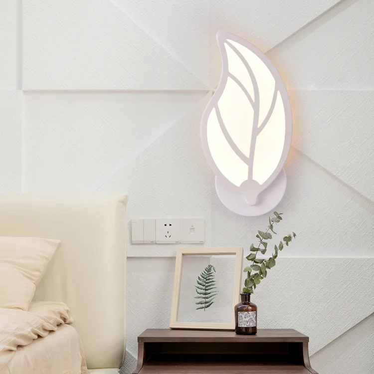 

Nordic LED Acrylic Wall Lamp Modern Simple Study Living Room Corridor Bedside Wall Lamp Home Bedroom Lamp