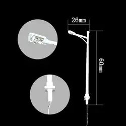 100 шт. 1:200 масштаб уличный свет для ландшафтного поезда Модель Масштаб архитектурный пейзаж светодиодный 5 см модель Diorama свет для модели