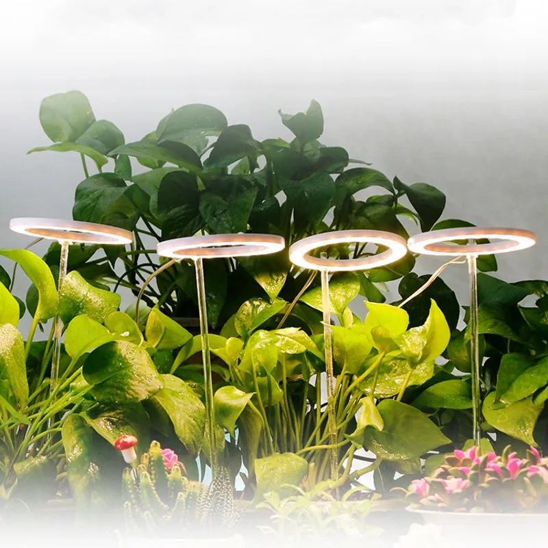 DC5V USB LED Angel Three Ring Plant Grow Light For Succulent Sunlike Full Spectrum Phyto Lamp Indoor Flower Greenhouse Seedling