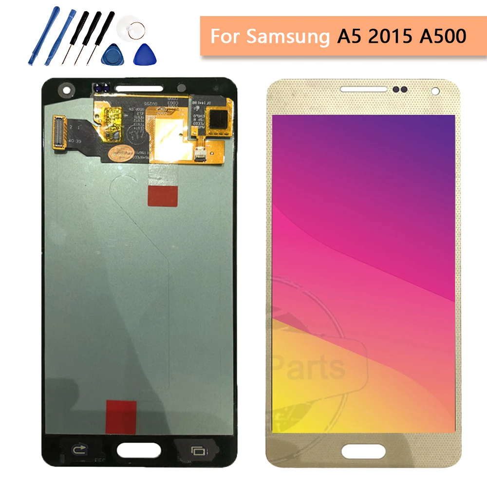 AMOLED LCD for SAMSUNG Galaxy A5 2015 Display Touch Screen Replacement A500FU A500 A500F A500M lcd a500f display | Мобильные